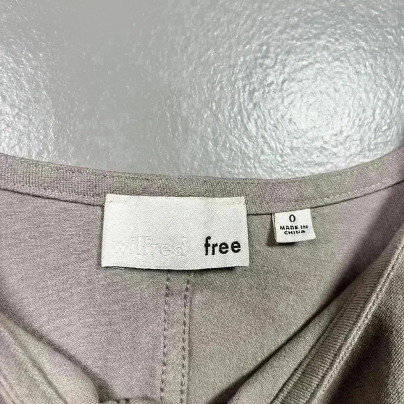 ARITZIA WILFRED FREE Crop Bralette Stretch Denim Button Tank Top Women Small 0 - Picture 4 of 7